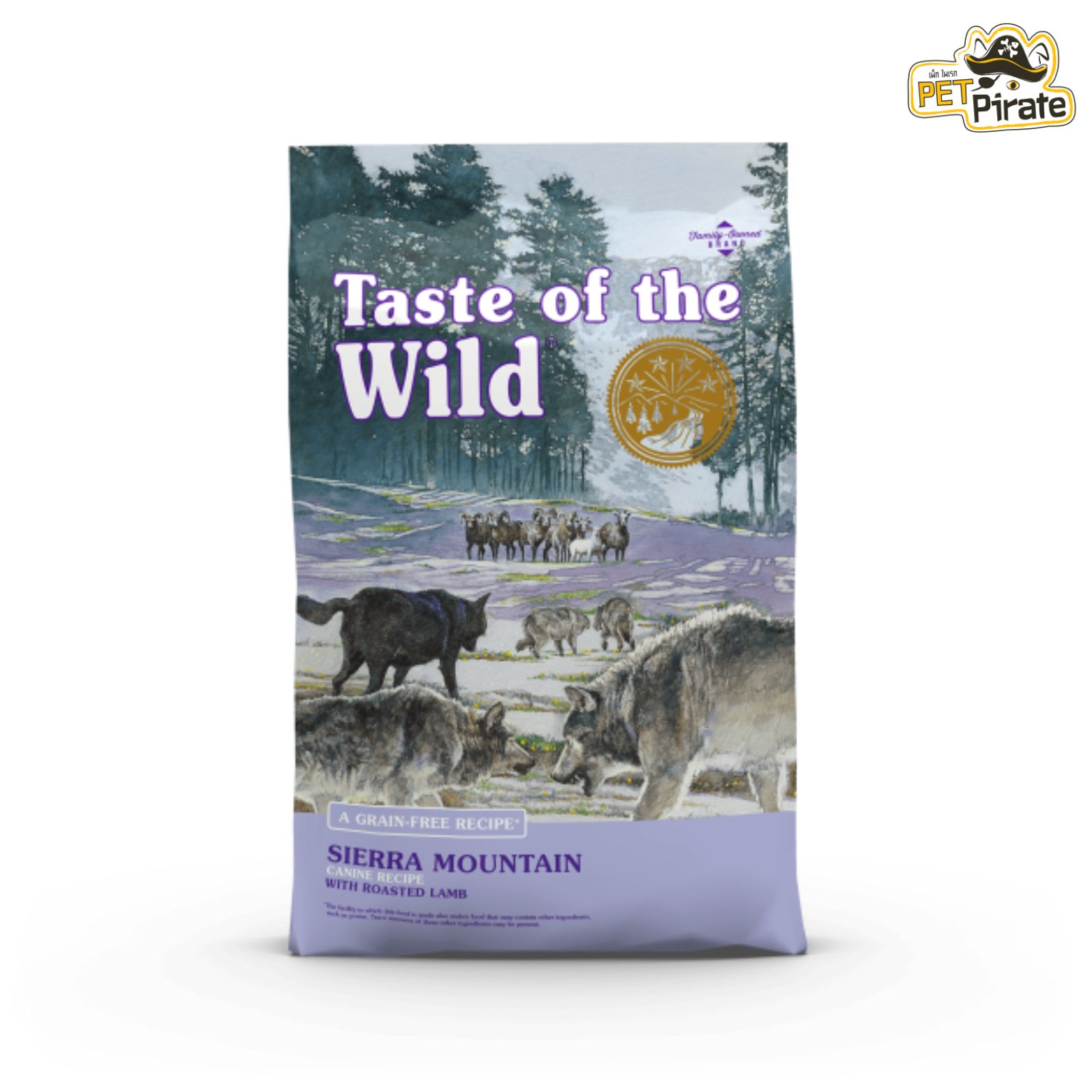 Taste of the wild อาหารเม็ดสุนัข ทำจากเนื้อแกะ อาหารหมาทุกสายพันธุ์​ที่กินยาก และต้องการบำรุงขนผิวหนังพิเศษ 680 กรัม